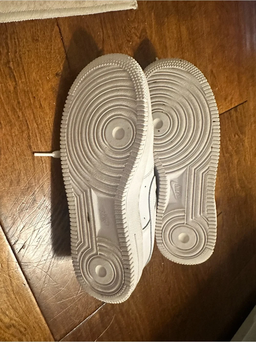 Nike Kids Air Force 1. White Low-Top Sneakers with Classic Swoosh